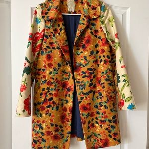 Anthropologie Elevenses Swing Jacket